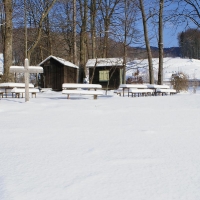 Badeplatz im Winter