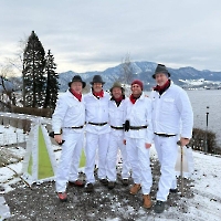 26 8 Glöckler beim Almerer, Kurt, Mandred, Simon, Clemens und Thomas